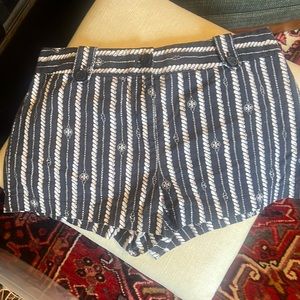 Tory Burch nautical striped shorts